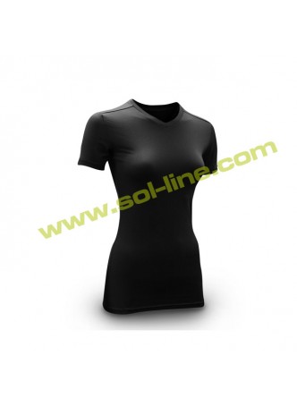 Womens Short Sleeve Black Compression Shirts